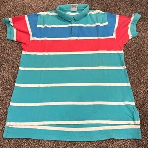 Vintage Men’s Striped Polo size large